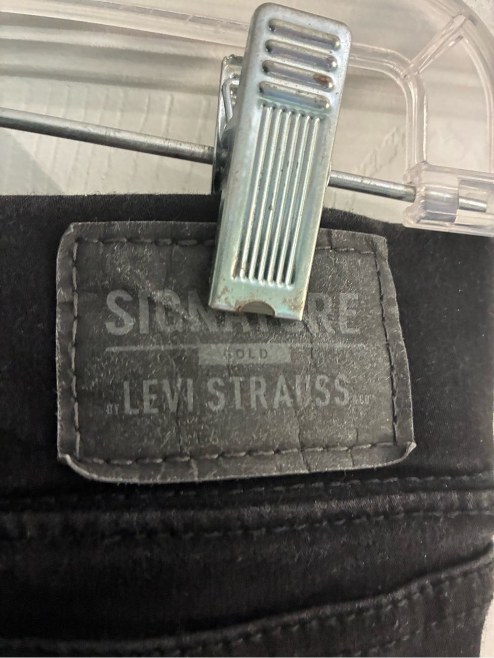 Signature by Levi Strauss Black Pull-On Skinny Jeans
